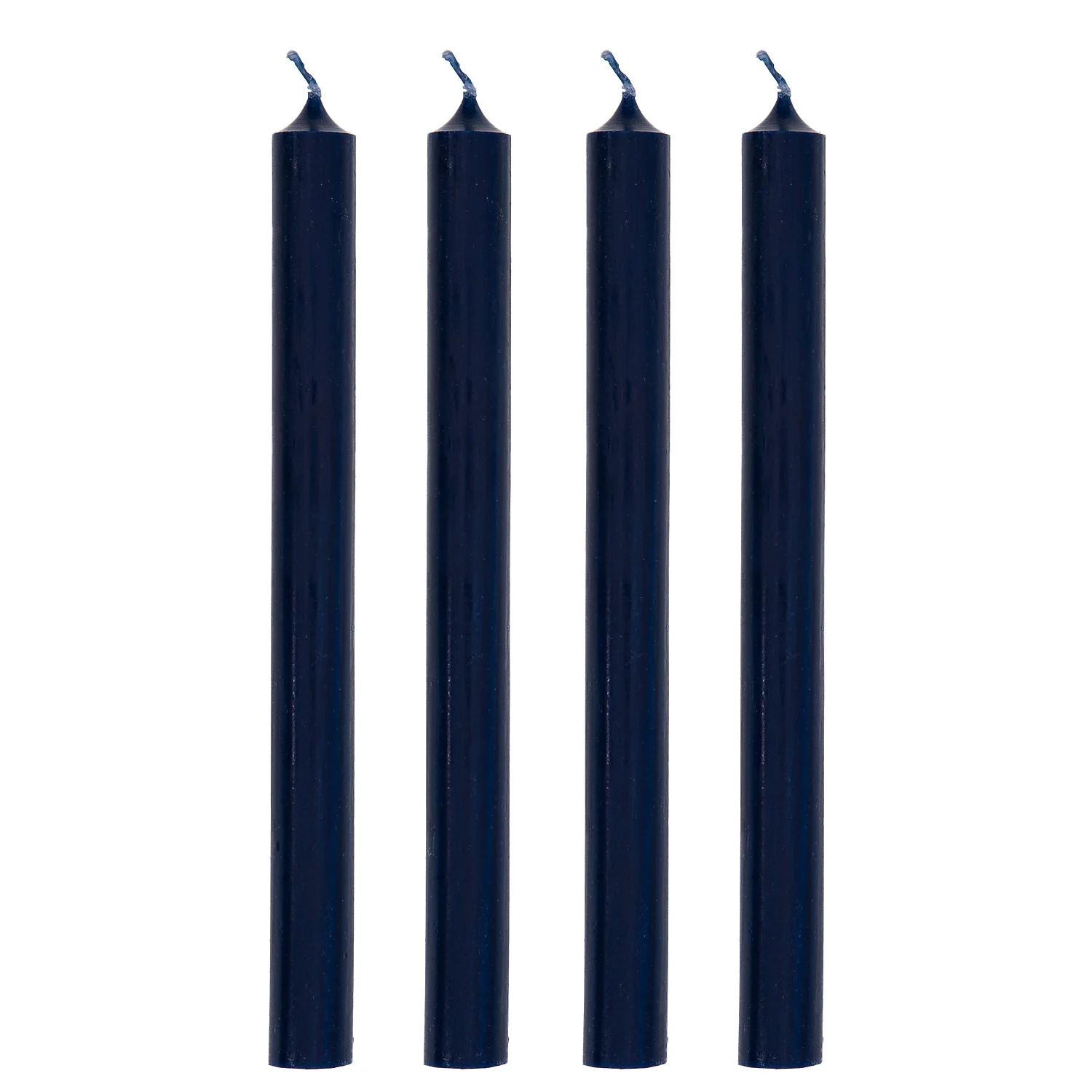Rustikale Stabkerzen, nachtblau, 25 x 2,2 cm, 4 Stück Image