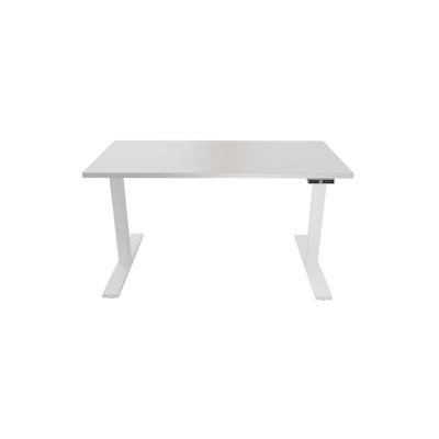 Bisley E-WonderTech elektrisch höhenverstellbarer Schreibtisch 140x60 cm in weiß/lichtgrau - Elektrischer Tisch höhenverstellbar mit Memory-Funktion Image