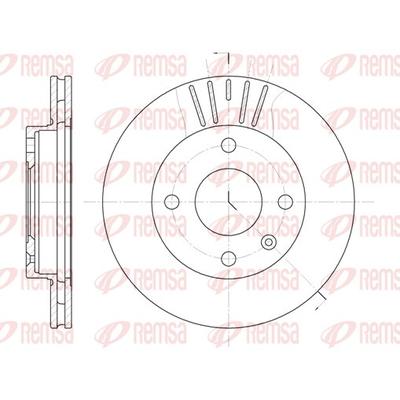 REMSA Bremsscheibe vorne rechts links belüftet Ø239,5mm 240mm für VW MAZDA FORD 1320582 1066271 1320581 6096.10