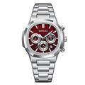 Crrju décontracté marque sportive bracelet en acier inoxydable montres pour hommes nouveau chronographe montres à quartz avec date 2309