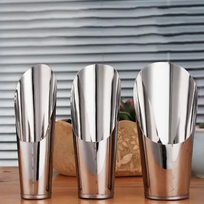 1Pc New Soil Stainless Steel Spade Shovel Cup Cultivation Bucket Succulent DIY Potted Bonsai Plant Helper Garden Tool