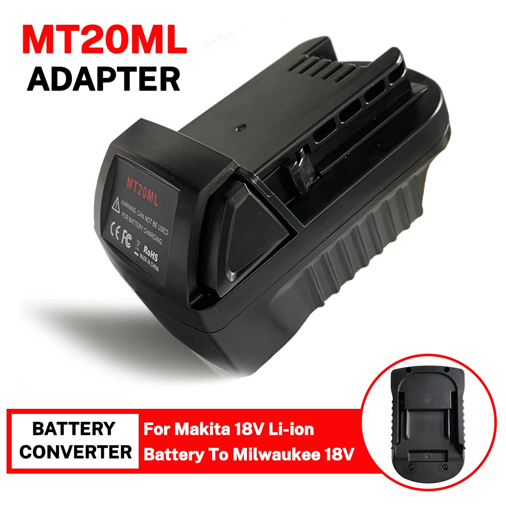 MT20ML Akku-Adapter für 18-V-Akku von Makita, umwandelbar in Milwaukee M18 18-V-Werkzeuge, Akku-Konverter Image