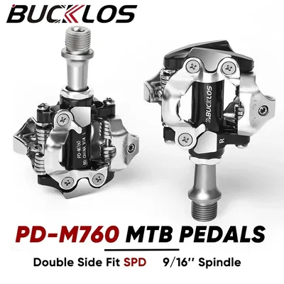 Bucklos PD-M760 Mountainbike-Schloss pedale Doppelseitige selbstsicher nde MTB-Pedale passen für spd 9/16 ''ultraleichte Fahrrad pedal Fahrrad teile