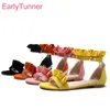 Heiße Verkäufe Marke Neue Sexy Orange Rosa Frauen Casual Sandalen Gelb Dame Wohnungen Strand Schuhe
