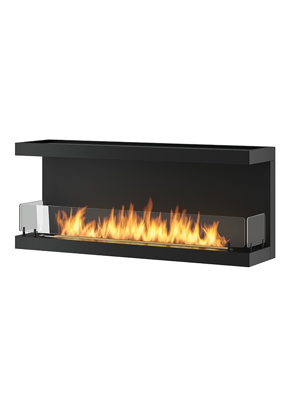 OutInFire INSIDE C VERS3 – Dreiseitiger Biokamin. Eingebauter Bioethanol-Kamin 100 cm – linearer Brenner 80 cm / Fassungsvermögen 2 l Image