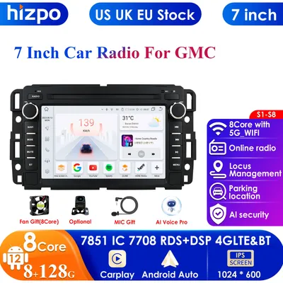 2din Android 13 Car Radio for Chevrolet Silverado GMC Sierra Impala Traverse Avalanche Express Yukon