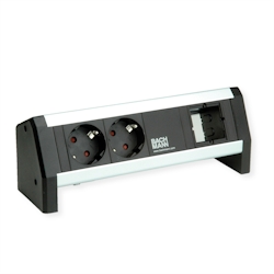 BACHMANN DESK 2xCEE7/3 1xCM GST18, schwarz Image