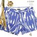 J. Crew Shorts | J. Crew Stretch Purple White Distressed Shorts 4 | Color: Blue/Purple | Size: 4