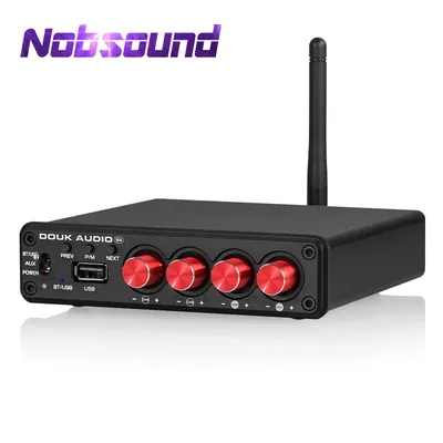 Nob sound hifi stereo bluetooth 5,0 digitaler leistungs verstärker usb musik player kanal home multi zone audio amp empfänger 50w * 4