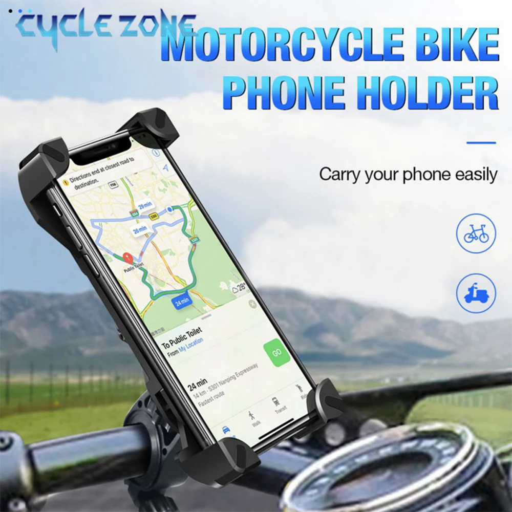 Universal Fahrrad Telefon Halter 360-Grad Drehbare Motorrad Handy Rack Anti Shake Nicht-slip MTB Stand Halterung Fahrrad Zubehör Image