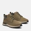 Schnürboots TIMBERLAND "M Seneca Bay LOW LACE UP SNEAKER DA", Gr. 43, grün (olive nubuck), Leder, Synthetik, sportlich, Schuhe, Winterstiefel, Schnürstiefel, Winterschuhe