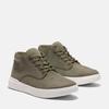 Schnürboots TIMBERLAND "SENECA BAYMID LACE UP SNEAKER", Gr. 41,5, grün (dunkelgrün nubuck), Leder, sportlich, Schuhe, Winterstiefel, Schnürstiefel, Winterschuhe
