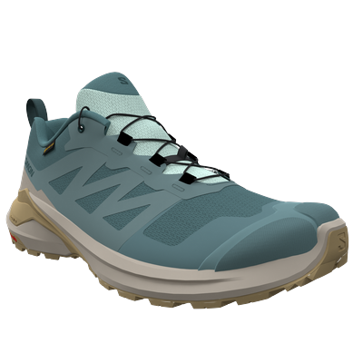 Laufschuh SALOMON "X-ADVENTURE GORE-TEX", Gr. 42, blau (north atlantic), Synthetik, Textil, sportlich, Schuhe, wasserdic