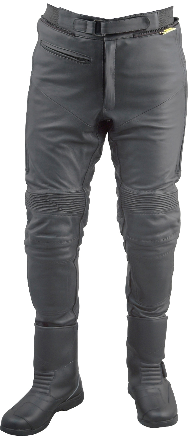 Motorradhose ROLEFF "Racewear" Gr. 42, schwarz, Hosen, 42, N-Gr, Obermaterial: 100% Rindnappaleder. Innenfutter: 100% Polyester, wind- und wasserdicht
