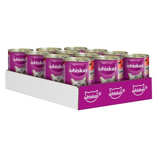 24x400g Whiskas 1+ Dosen Rind in Terrine Katzenfutter Nass