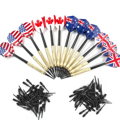 12 Teile/satz Darts Professtional 14g Sicherheit Darts Mit Weicher Spitze 36/100 Kunststoff Tipps 175g Elektronische Dartscheibe Ziel Zubehör Image