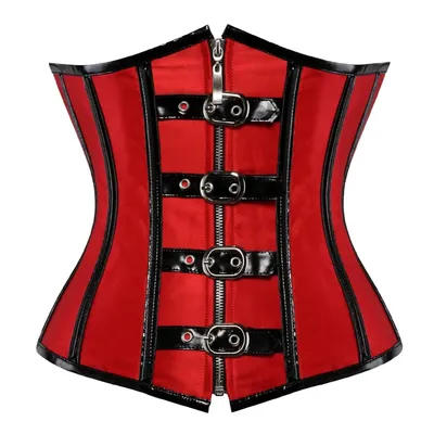 Steampunk Korsett Unterbrust Top Spiral Stahl ohne Knochen Body Shaper für Frauen Taille Cincher Image