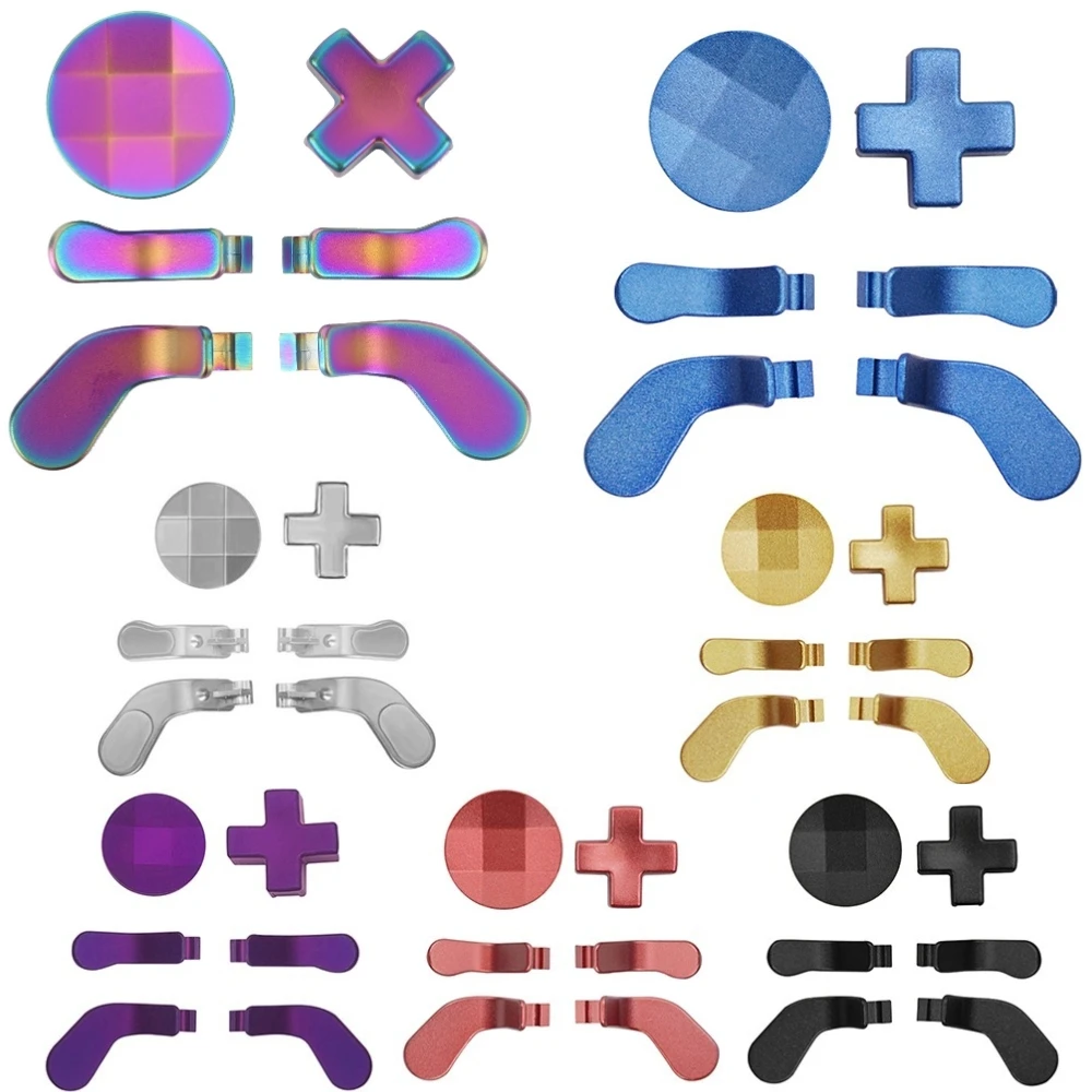 6 in 1 Metall controller Zubehör mit 4 Paddeln 2 D-Pad Zubehör Teile Ersatzteile Kit für Xbox One Elite Serie 2 Image