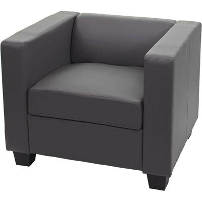 Sessel Loungesessel Lille Kunstleder, dunkelgrau Image