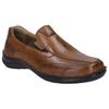 Slipper JOSEF SEIBEL "New Anvers 67", Herren, Gr. 45, braun (cognac), Leder, casual, Schuhe, Freizeitschuh, Halbschuh, Komfortschuh mit Wechselfußbett
