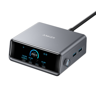 Anker Prime Ladegerät (250W, 6 Ports, GaNPrime)