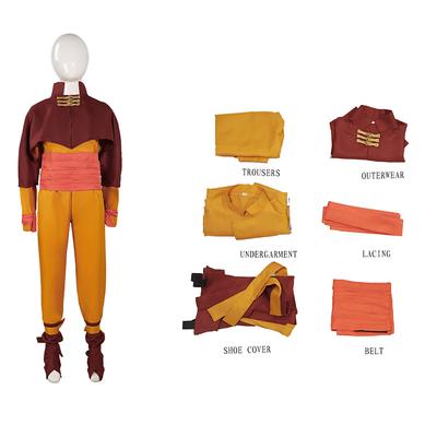 Inspired by Avatar: The Last Airbender Arthur Aang Anime Cosplay Costumes Japanese Halloween Cosplay Suits Accessories Long Sleeve Costume For Men's Boys