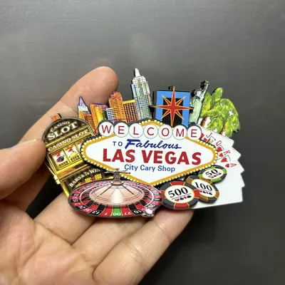 3D Wood Fridge Magnets Hong Kong Chicago America Hawaii Las Vegas California Thailand Canada Russia