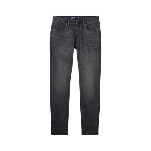 TOM TAILOR Herren Josh Regular Slim Jeans, schwarz, Gr. 30/30