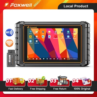 FOXWELL NT1009 OBD2 Bluetooth Bi-Directional Scanner Tool ECU Coding 30+ Reset FCA AutoAuth CAN FD