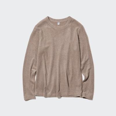 Uniqlo - Heattech Fleece Crew Neck - Beige - S