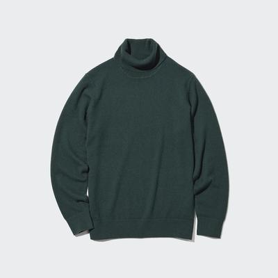 Uniqlo - Cashmere Turtleneck Jumper - Green - XL
