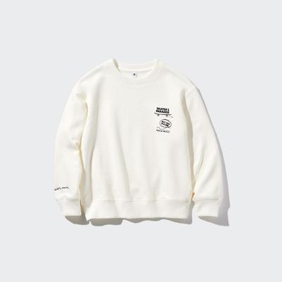 Uniqlo - Cotton Ultra Stretch Sweatshirt - Off White - 5-6Y