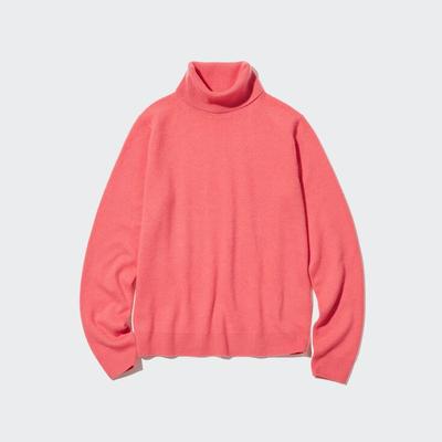 Uniqlo - Cashmere Turtleneck Jumper - Pink - XXS