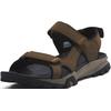 Sandale TIMBERLAND "Lincoln Peak 2 STRAP SANDAL", Gr. 44, braun, Leder, sportlich, Schuhe, mit Klettverschluss
