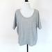 J. Crew Tops | J. Crew Women's 100% Cotton Oversized Gray Crew Neck Tee Shirt Size Medium | Color: Gray | Size: M