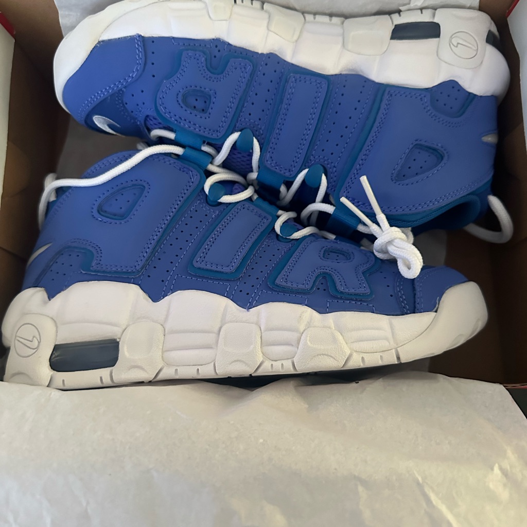 Nike Shoes | Brand New Nike Uptempos (Blue) 5y | Color: Blue | Size: 5b
