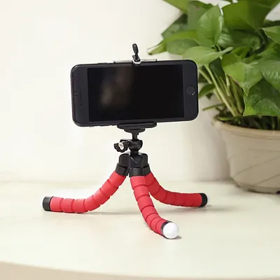 Sponge Octopus Tripod Stand for Live Streaming Lazy Deformation Mobile Phone Holder Portable Camera