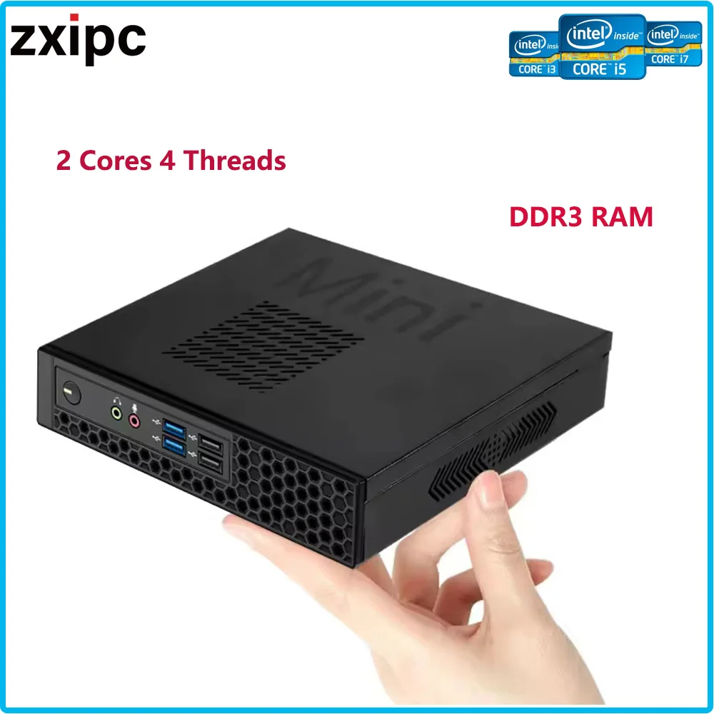 ZXIPC-Petit ordinateur de bureau, Mini PC, Intel Core i3, i5, i7, Touriste, Bureau à domicile, Affaires, Ordinateur de jeu, 512G, WiFi