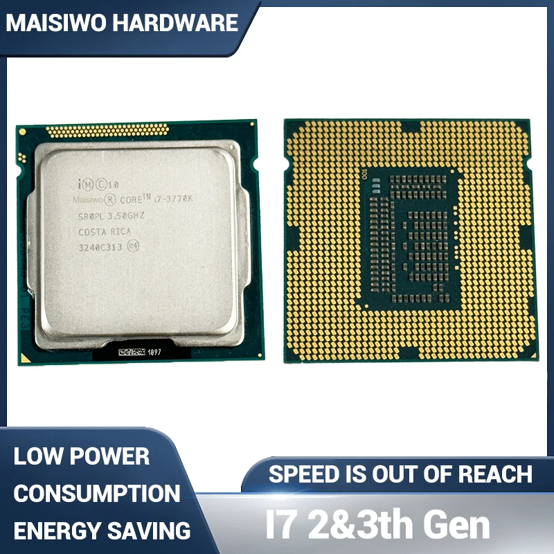 Processeur i7 2e 3e génération 2600 2700 3770 2600S 2600K 2700K 3770T 3770K 3770S LGA 1155
