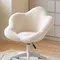 Chaise de vanité à dossier blanc réglable, roues moelleuses tournantes, tabouret moderne, meubles nordiques en métal, petit meuble mignon
