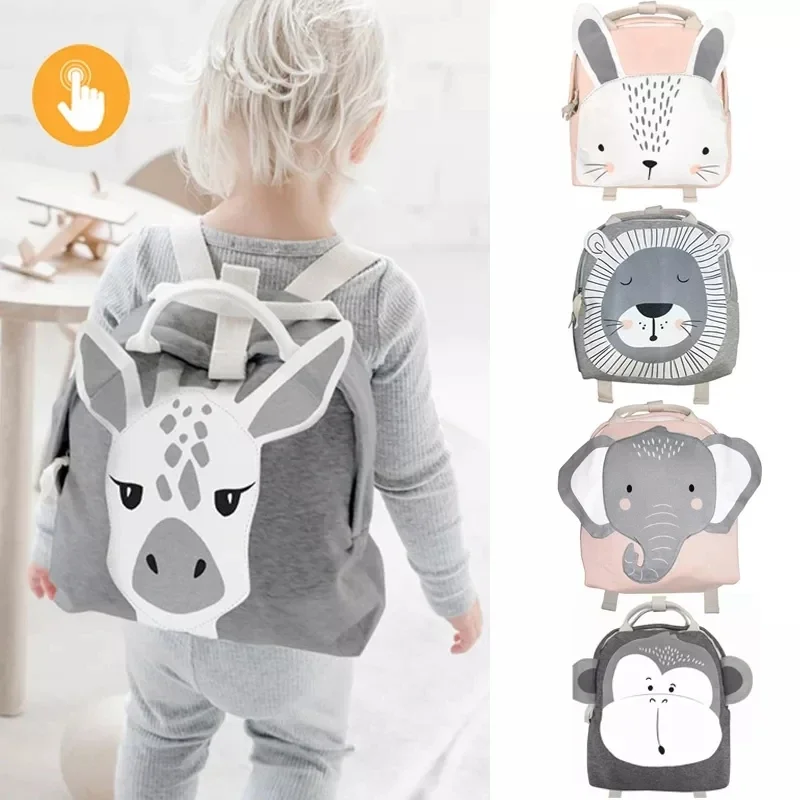 Sac à dos d'école pour enfants en bas âge, sac d'école mignon pour enfants, sac léger pour garçons et filles, sac de discussion lapin papillon