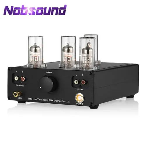 Nobsound-Préampli HiFi Colorable avec Tube à Vide, Préamplificateur Phonographe, Dernier Little Bear T11, 6SEE, 12AX7, MM RIAA