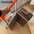 COLENARA 20 "24" 26 "28 pouces bagages roulants nouveau cadre en aluminium boîtier de chariot d'affaires boîte d'embarquement universelle avec roues valise