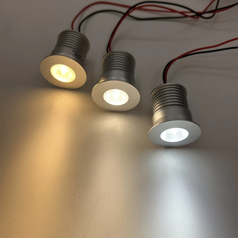 3w LED 30mm Einbau Schrank Licht Mini Spot LED Down light DC12V 24V Schmuck Show Scheinwerfer Glühbirne Raum Decke Down Beleuchtung
