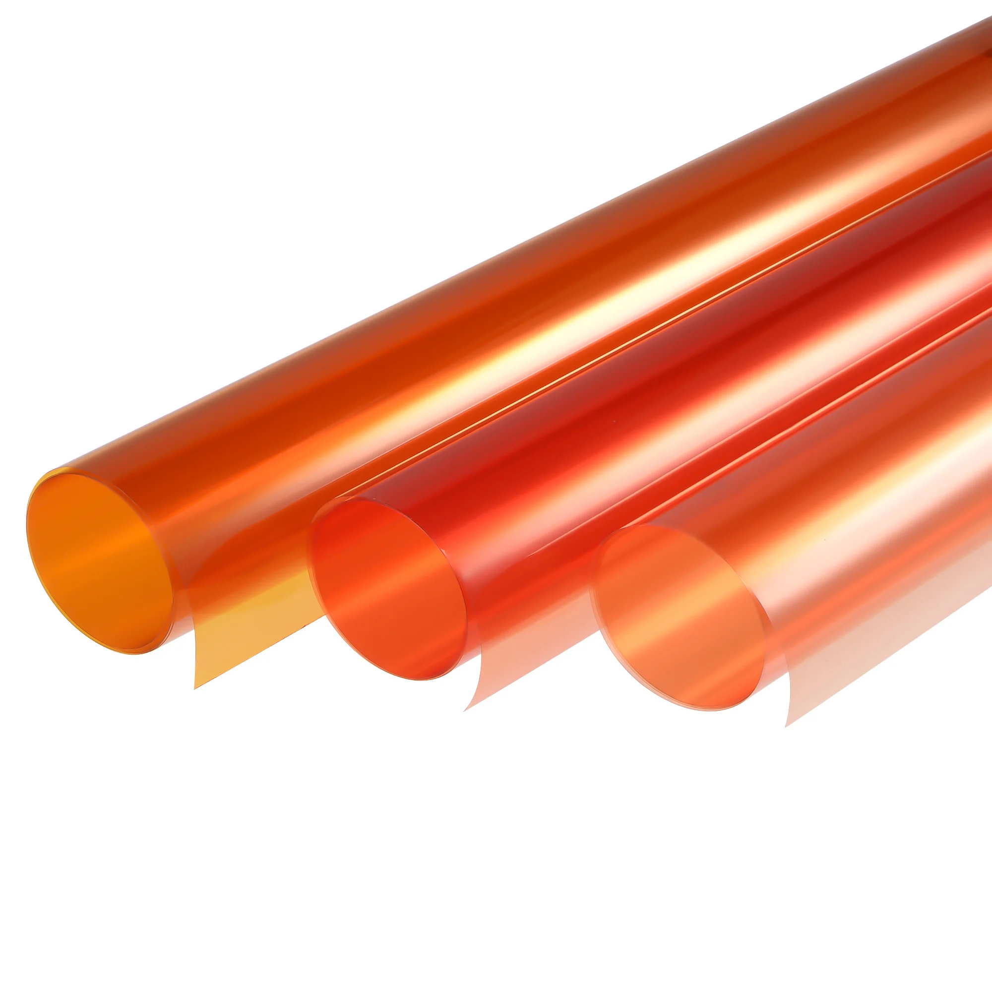 Papier filtre pour document en gel, film polyester orange 85 85A 85B, pour studio photo, tête rouge, accessoire de bricolage, 40x50cm, 3 pièces