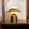 Boule de verre nordique lampe de Table Led or métal lampe de Table salon lampe de chevet étude lampe