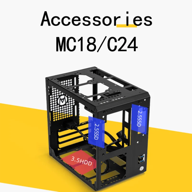Panneau latéral en métal pour ordinateur, MC18, C24, pas le boîtier d