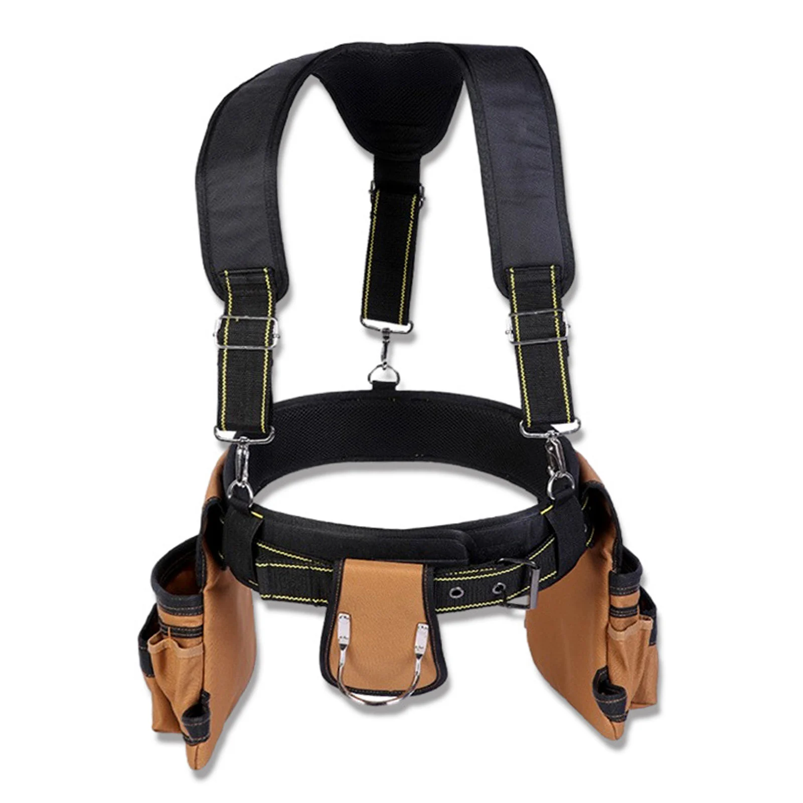 Ceinture à outils avec bretelles RapDuty, outil de glaçure, poignées amovibles et réglables, sacs de poudres à outils, support de taille, outil idéal