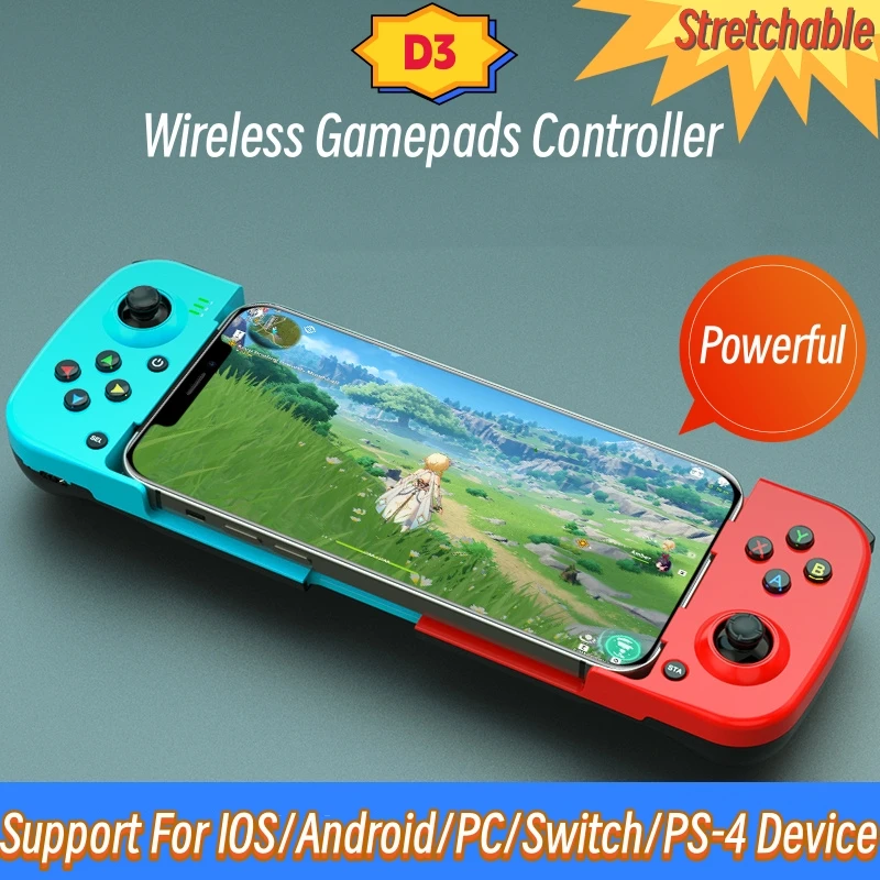 Wireless BT 5,0 dehnbare Game controller für Handy Android iOS Gamepad Joystick einziehbare Gamepads Schalter PC Dampf Image