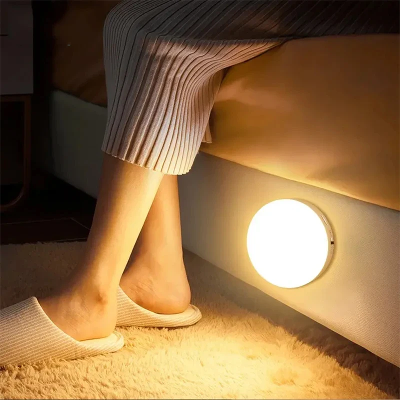 LED Nachtlicht Motion Sensor Licht USB Aufladbare Küche Schlafzimmer Magnetische Basis Wand Licht Treppen Beleuchtung Nacht Lampe